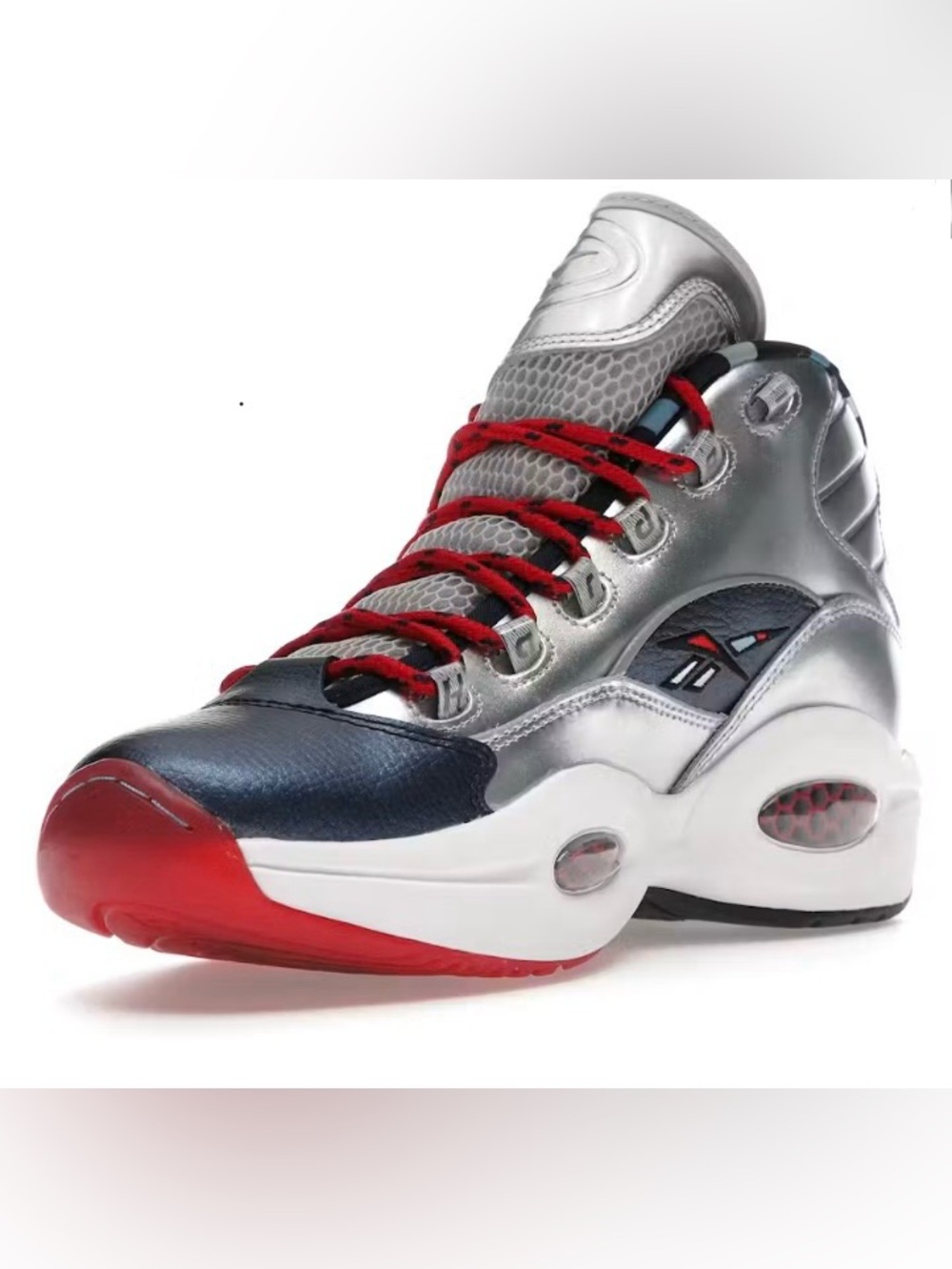 Reebok Question Iverson x Harden Silver Mid Size 13